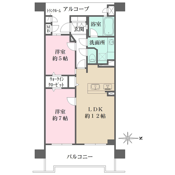 ユニハイム梅田ノルテの間取図