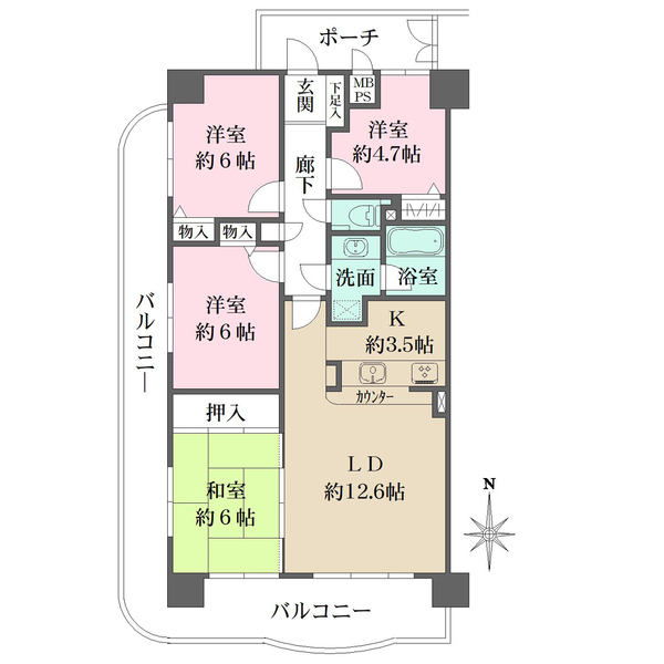 ファミール都島パークサイドの間取図