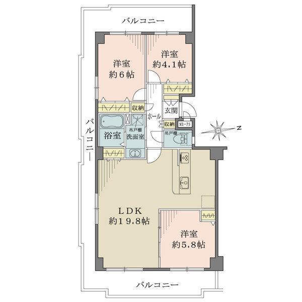 朝日プラザ枚方公園の間取図