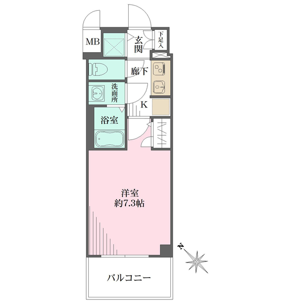 サムティ姫島フェリチェートの間取図