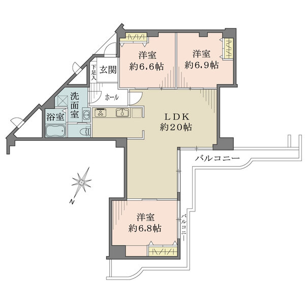 エバーグリーン淀川の間取図