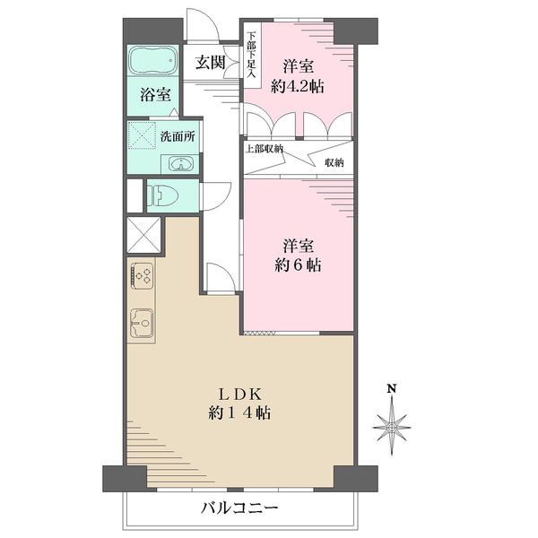 枚方ハイツの間取図
