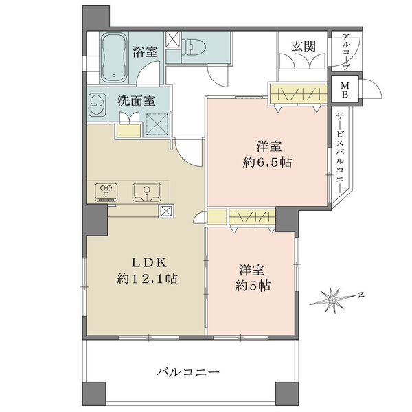 キングマンションフェリシティ西梅田の間取図