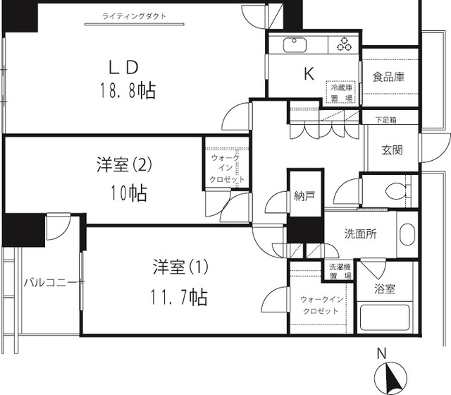 六本木ヒルズレジデンスの間取図