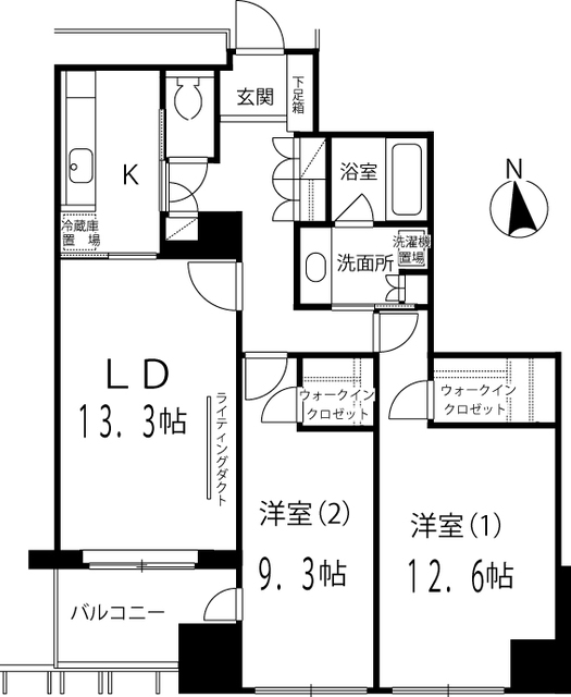 六本木ヒルズレジデンスの間取図