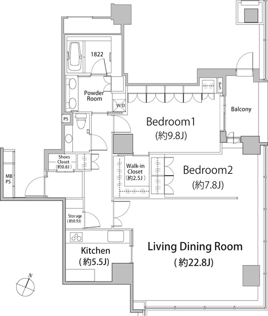 二番町パークフォレストの間取図