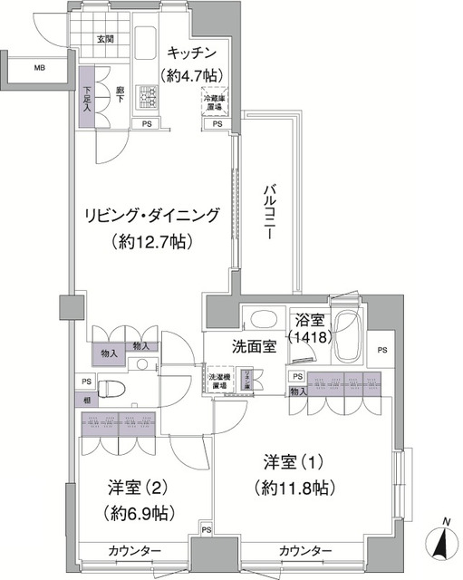 アビティ目黒の間取図