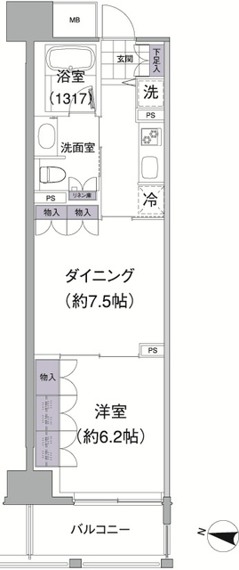アビティ目黒の間取図