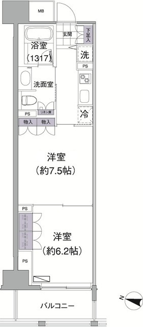 アビティ目黒の間取図