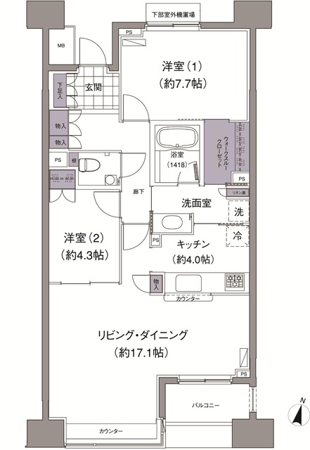 アビティ目黒の間取図
