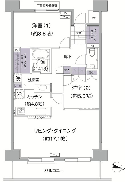 アビティ目黒の間取図