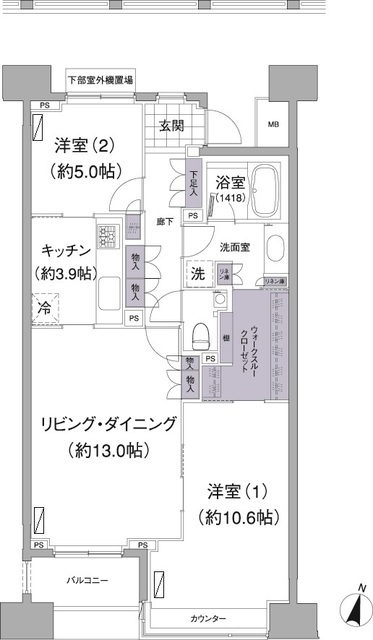 アビティ目黒の間取図