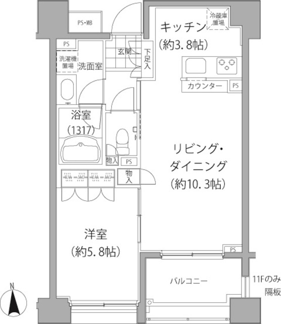 エーデル練馬の間取図
