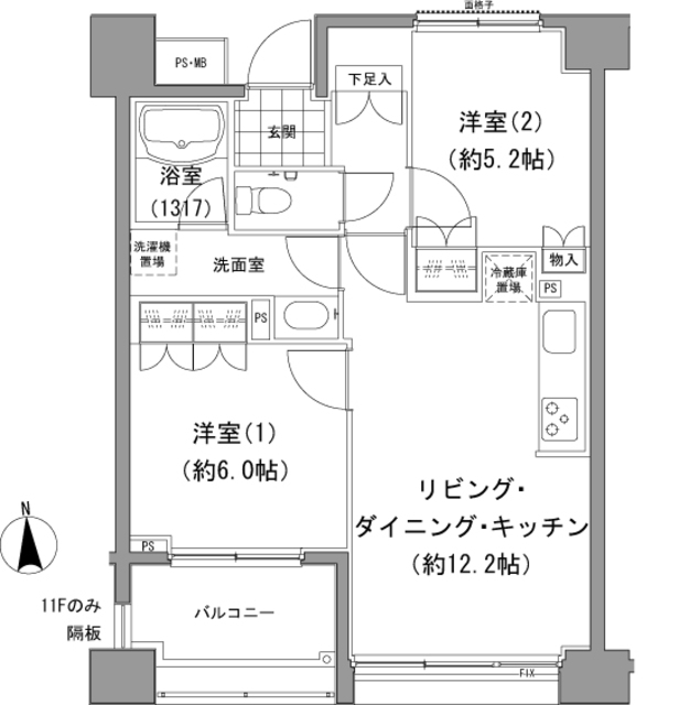 エーデル練馬の間取図