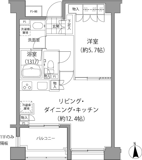エーデル練馬の間取図