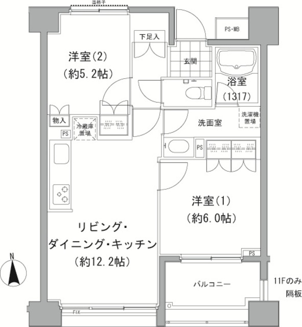 エーデル練馬の間取図