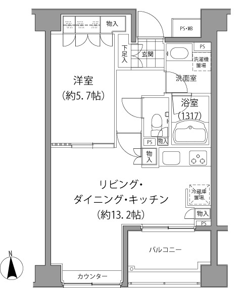 エーデル練馬の間取図