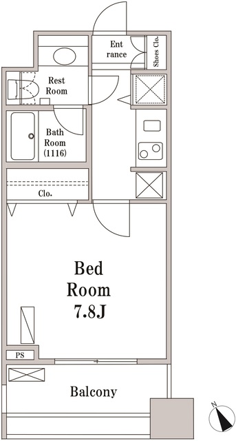 パークハビオ京橋の間取図
