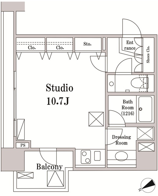 パークハビオ京橋の間取図