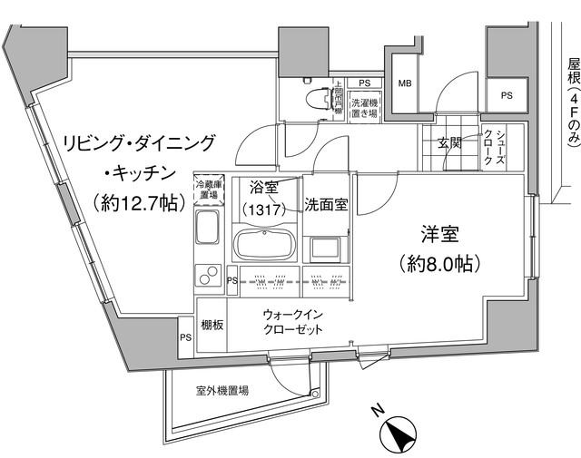 パークハビオ元麻布の間取図