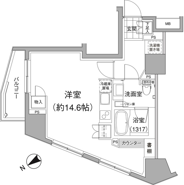 パークハビオ元麻布の間取図
