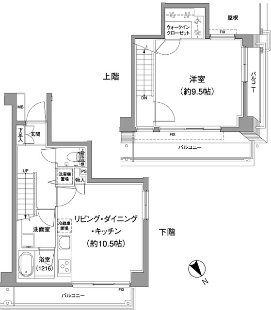 ＴＨＥ　ＣＵＢＥの間取図
