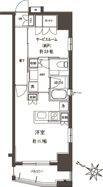 フォレシティ神田多町の間取図