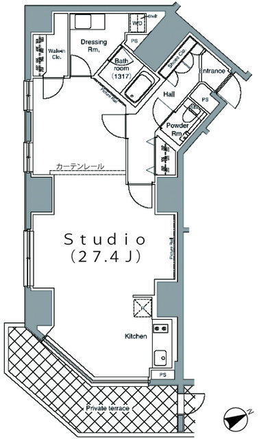 パークハビオ麻布台の間取図