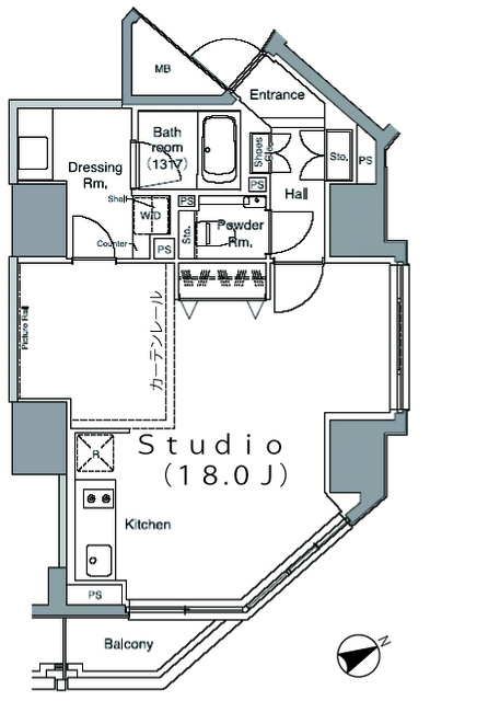 パークハビオ麻布台の間取図