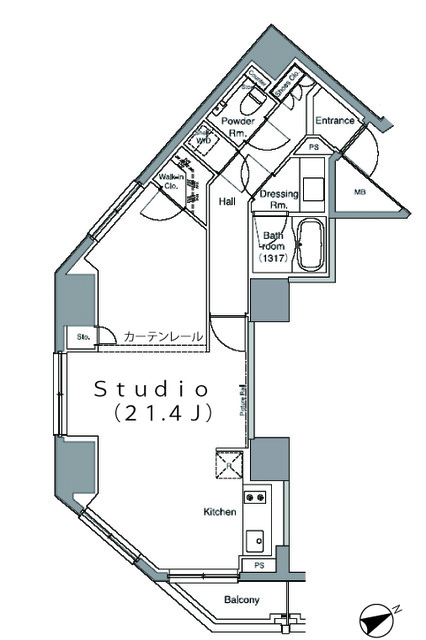パークハビオ麻布台の間取図