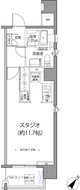 麹町二番町マンションの間取図