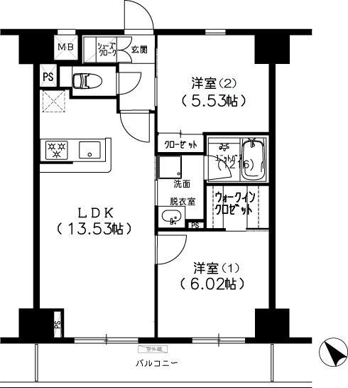 Ｓ－ＦＯＲＴ船橋塚田の間取図