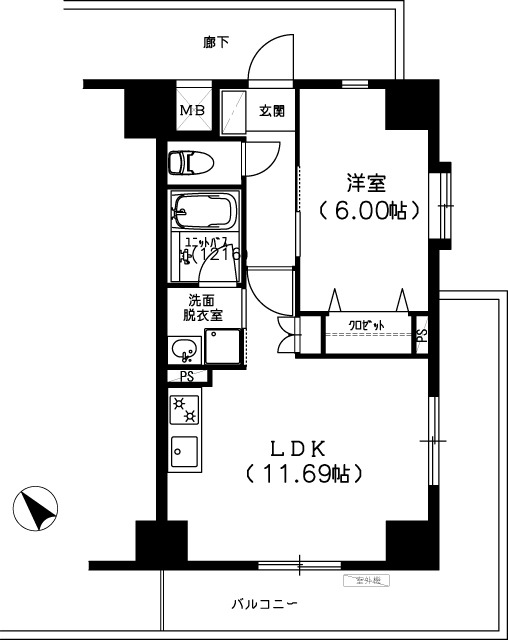 Ｓ－ＦＯＲＴ船橋塚田の間取図