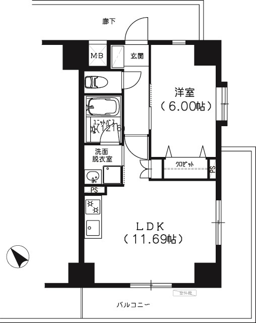 Ｓ－ＦＯＲＴ船橋塚田の間取図
