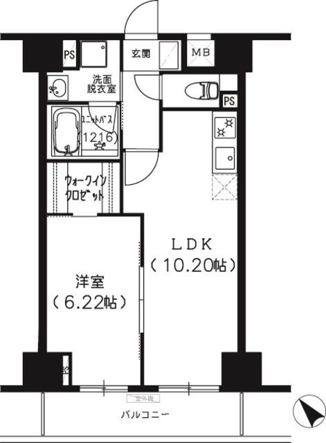 Ｓ－ＦＯＲＴ船橋塚田の間取図