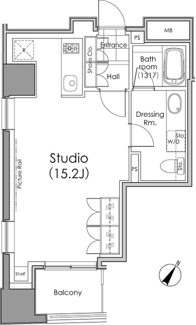 パークハビオ水天宮前の間取図