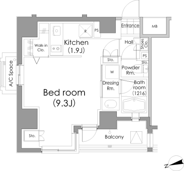 パークハビオ戸越の間取図