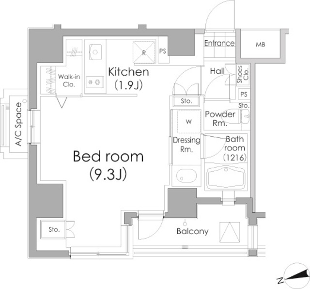 パークハビオ戸越の間取図