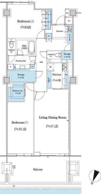 二番町テラスの間取図