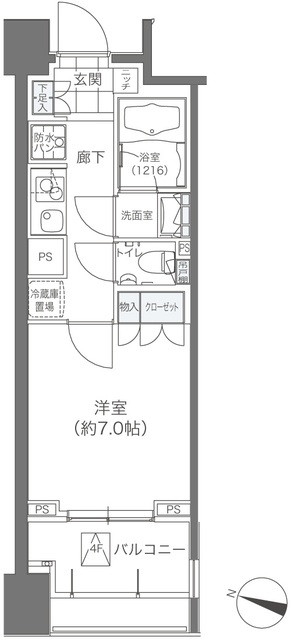 メゾンカルム本郷の間取図