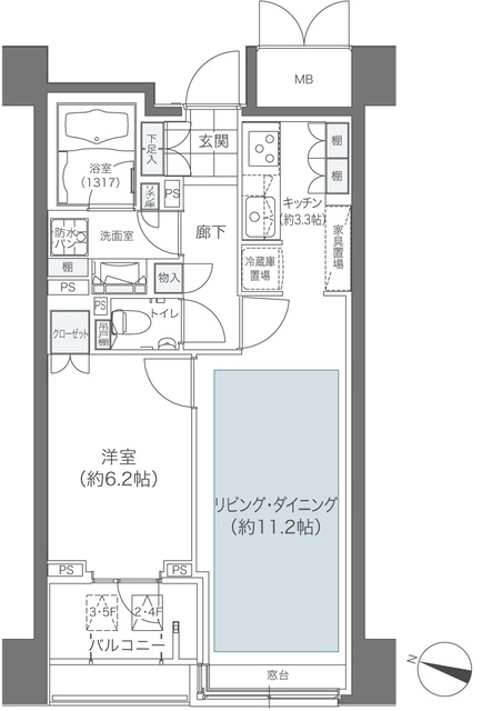 メゾンカルム本郷の間取図