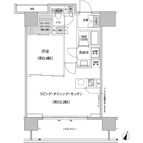 パークハビオ渋谷本町レジデンスの間取図
