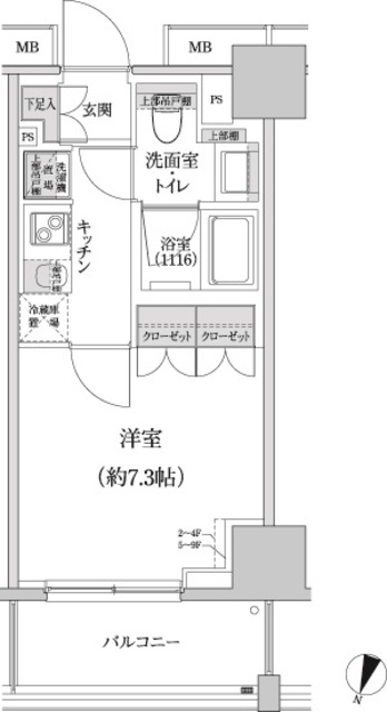 パークハビオ渋谷本町レジデンスの間取図