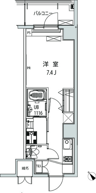 グローリア十条の間取図