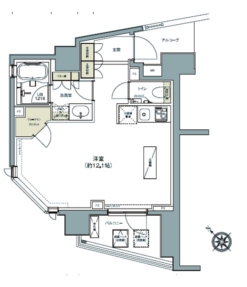 ガーデニア赤坂の間取図