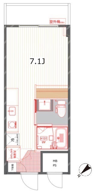 メゾンサンシャインの間取図