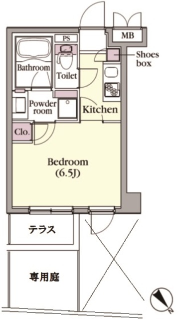 プラチナコート中目黒の間取図