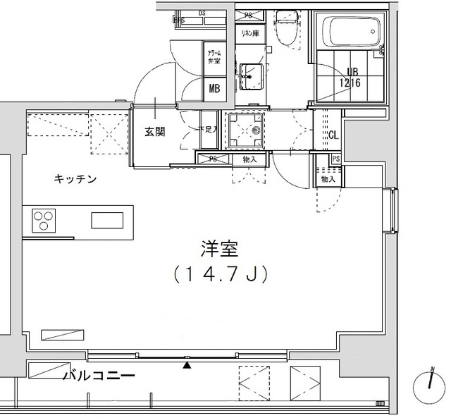 グランディオール広尾テラスの間取図