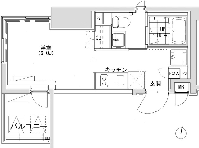 グランディオール広尾テラスの間取図