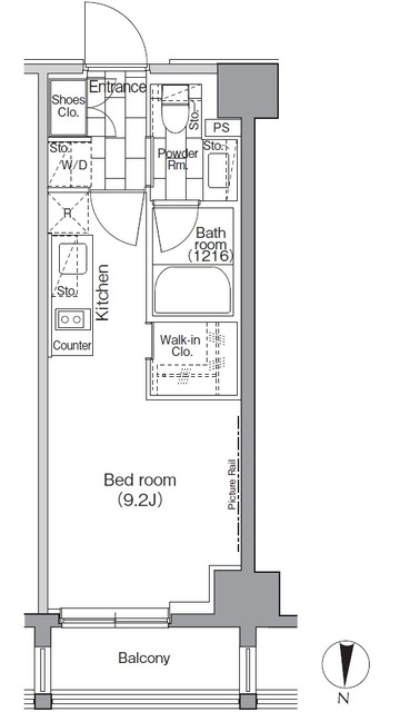パークハビオ東陽町の間取図